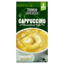 Tesco Unsweetened Cappuccino 8 Sachets 113G