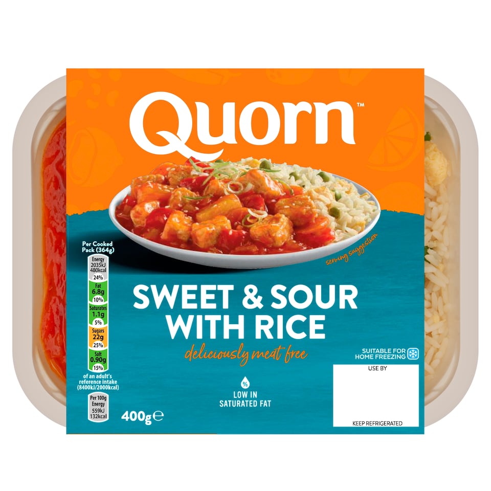 Quorn Sweet & Sour With Rice 400G