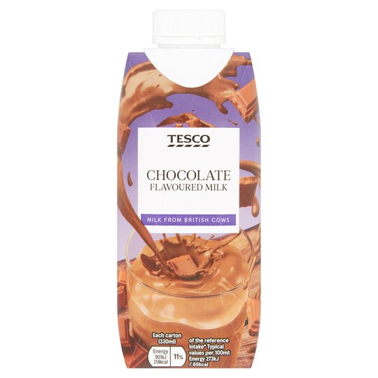 Tesco Chocolate Flavoured Milk 330ml Tesco Groceries