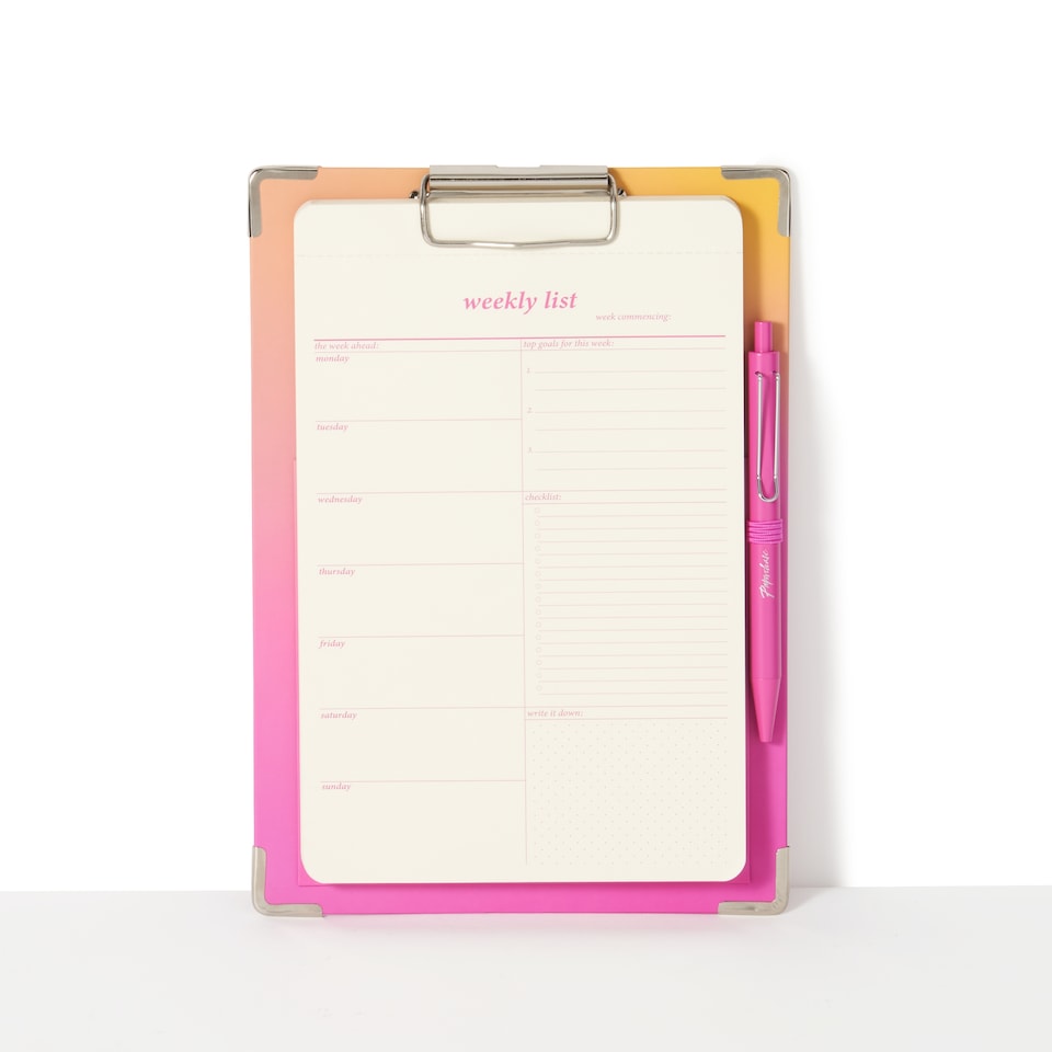 image 1 of Paperchase Magic Forest A5 Weekly List Clipboard