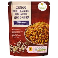 Tesco Wholegrain Rice Quinoa And White Bean 250G