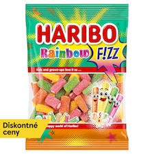 Haribo Rainbow F!ZZ želé s ovocnou a melónovou príchuťou 85 g