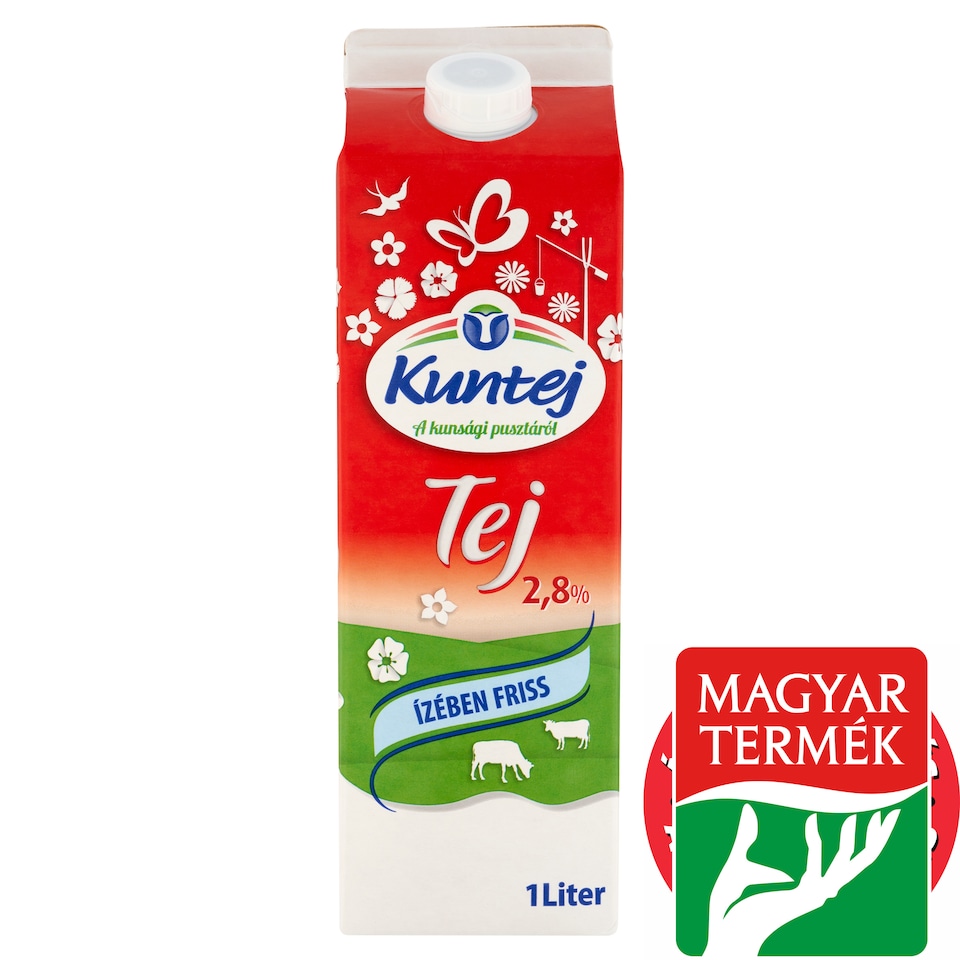 Kuntej ESL félzsíros tej 2,8% 1 l