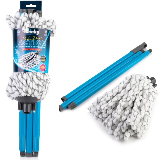 Minky Microfibre & Cotton Extra Large Dual Action Mop Tesco Groceries