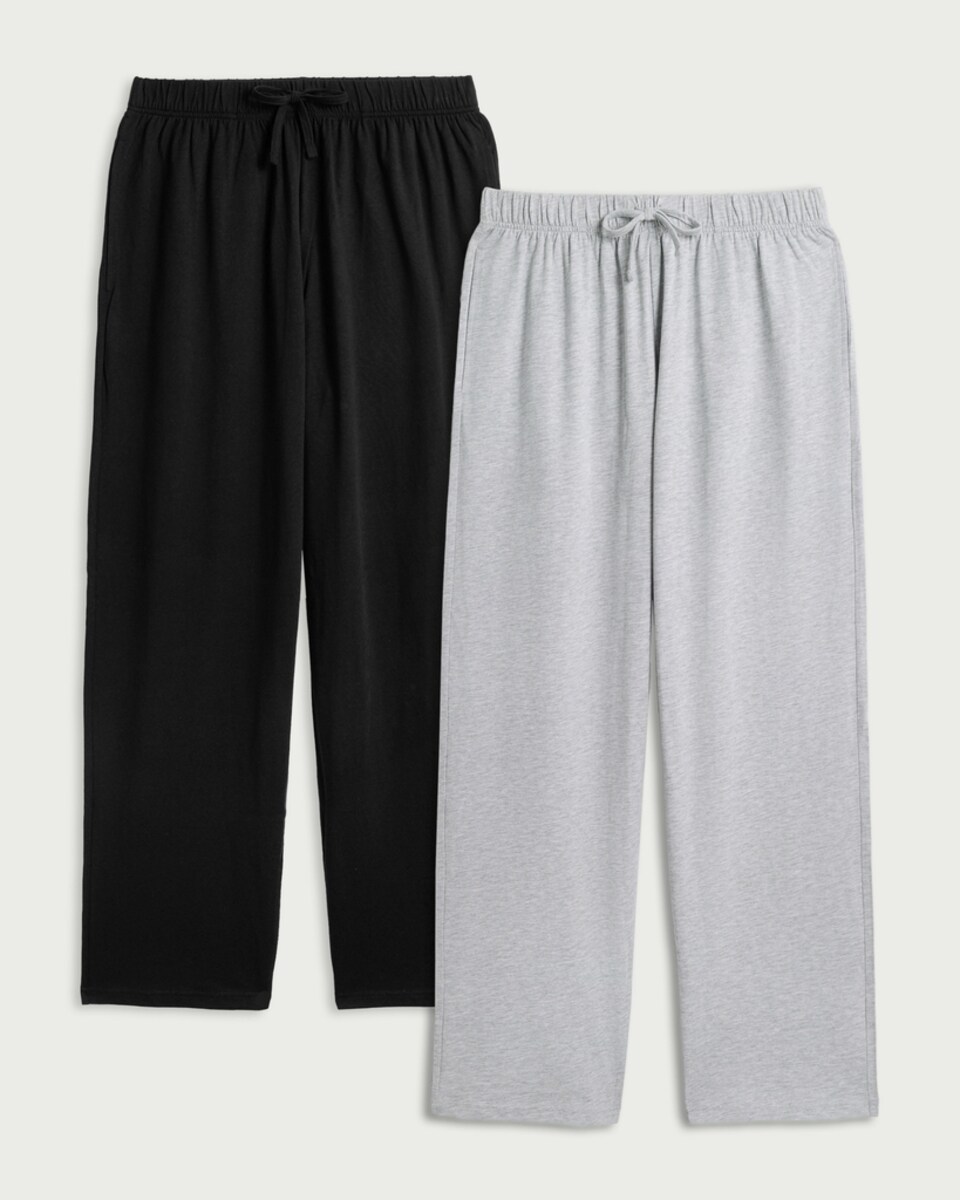image 1 of F&F 2-Pack Cotton Rich Pyjama Bottoms in Multi