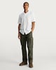 image 1 of F&F Straight Fit Cotton Rich Cargo Trousers in Khaki