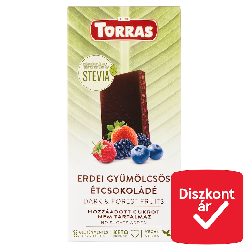 image 1 of Torras Forest Fruit Dark Chocolate 125 g
