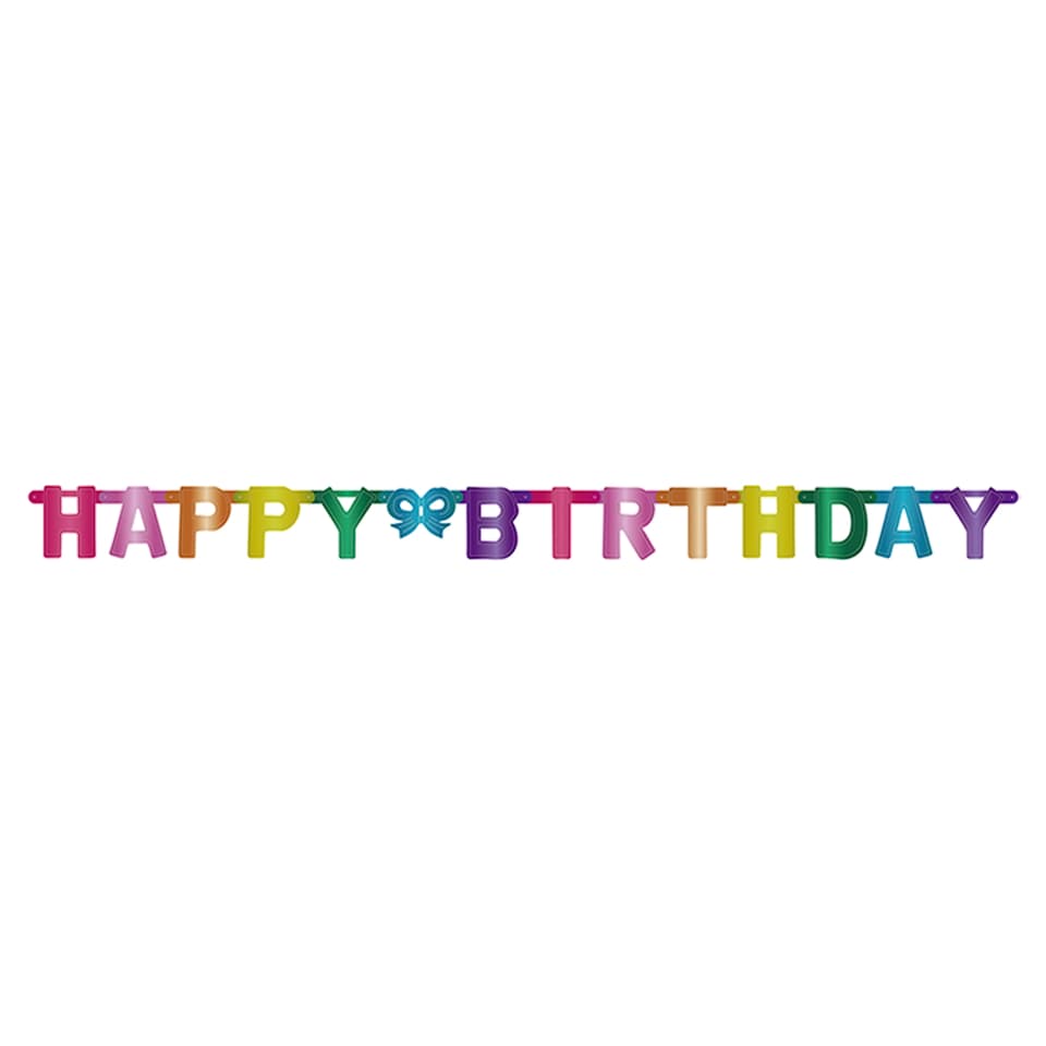 Tesco Small Happy Birthday Die Cut Foil Bunting