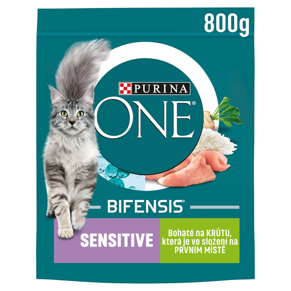 Obrázek 1 pro produkt Purina ONE Bifensis Sensitive granule pro kočky krůta 800g