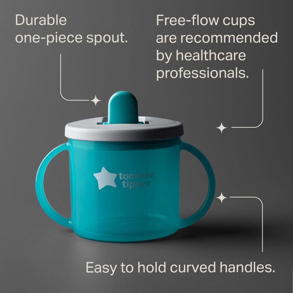 image 1 of Tommee Tippee Free Flow First Cup Essentials 4m+ 190ml
