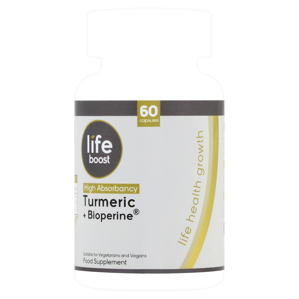 Lifeboost Turmeric And Bioperine X60