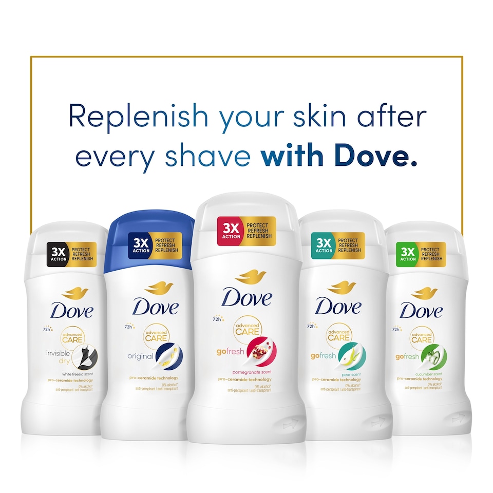 image 1 of Dove Women Advanced Antiperspirant Deodorant Stick Original 50ml