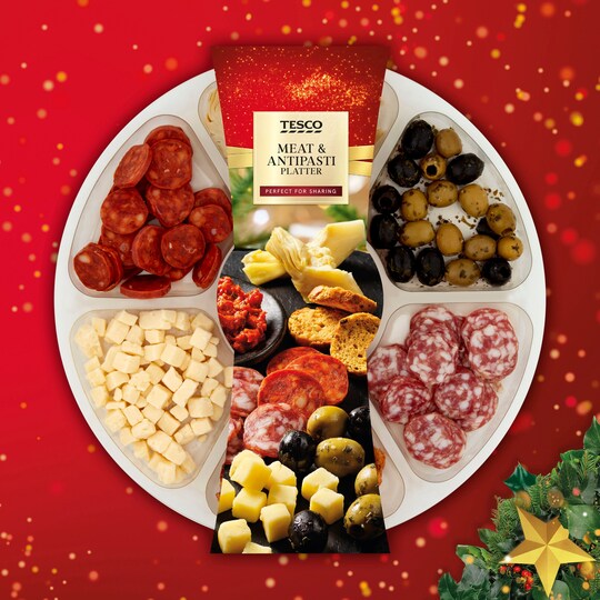 Tesco Meat & Antipasti Platter 409G Tesco Groceries