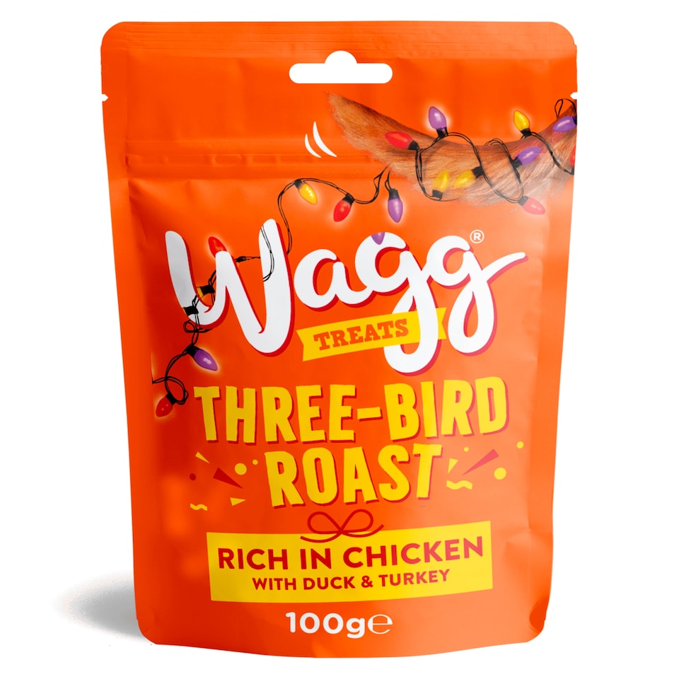 image 1 of Wagg Three Bird Roast Dog Treats Clip Strip 100g