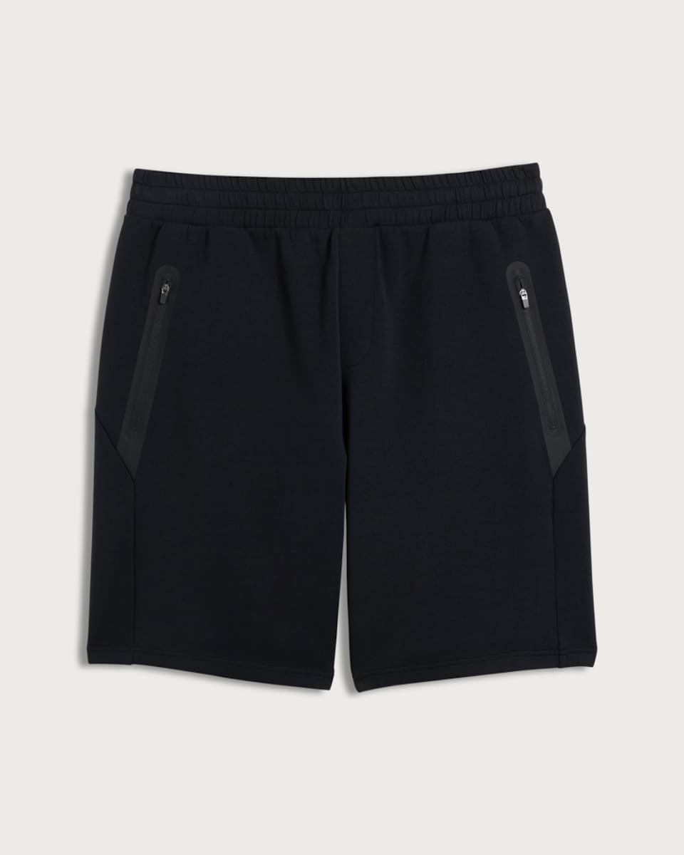 image 1 of F&F Active TECHSPORT Zip Pocket Shorts in Black