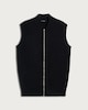 image 4 of F&F Cotton Rich Knitted Zip Up Gilet in Black