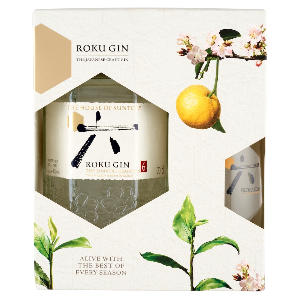 Roku japán gin 43% 0,7 l + pohár
