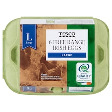 Tesco Free Range Eggs Large 6 Pack