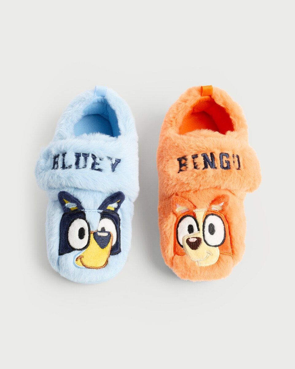 image 1 of Bluey and Bingo Cupsole Slippers in Multi