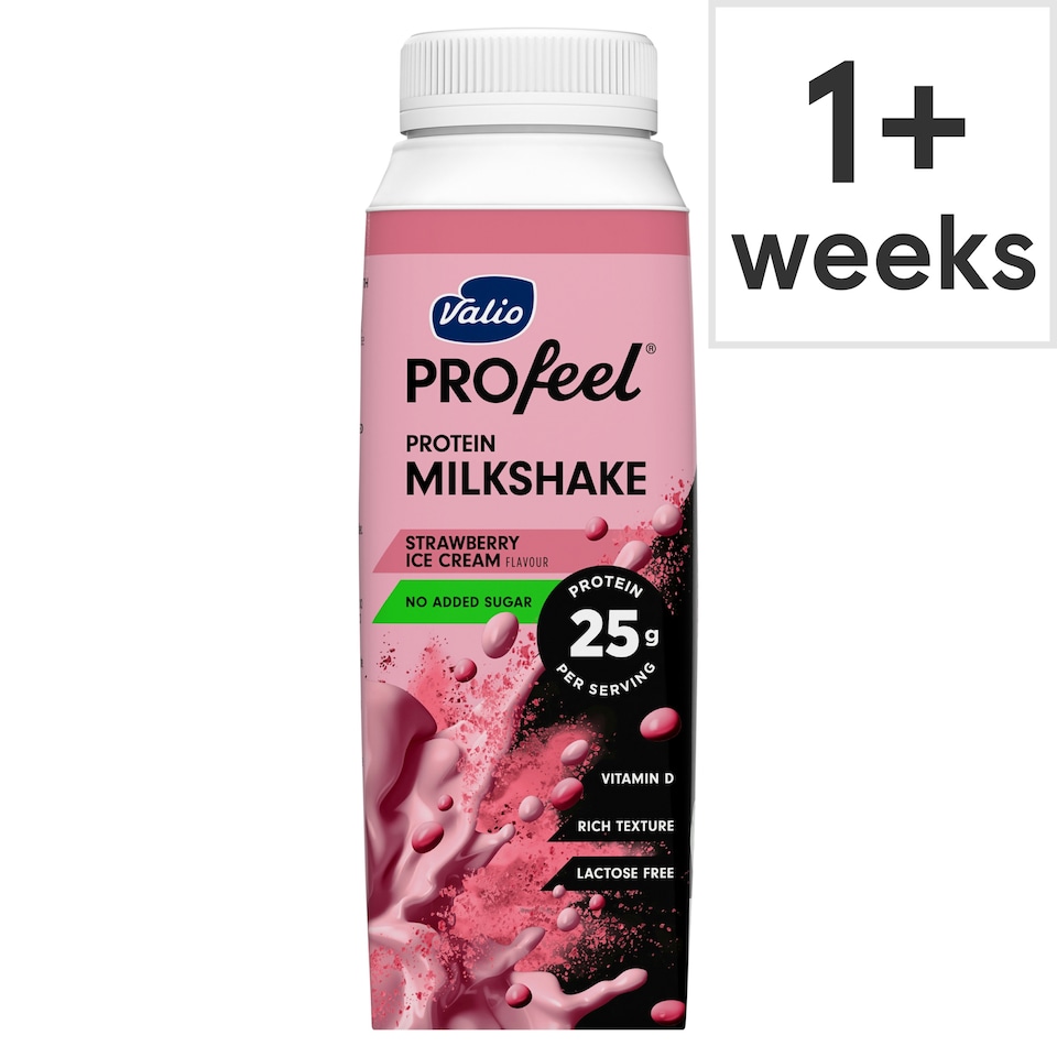image 1 of Valio PROfeel Protein Strawberry Ice Cream Milkshake 250ml