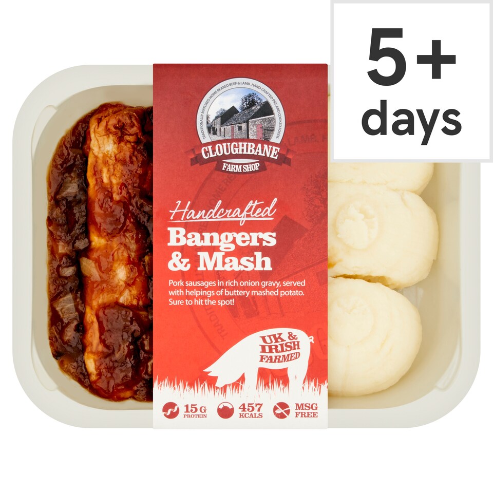 Cloughbane Bangers & Mash 350g