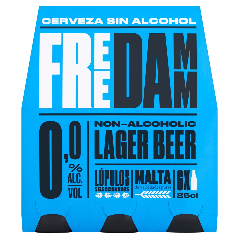 Estrella Free Damm Non Alcoholic Lager 6 x 25cl