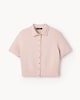 image 4 of F&F Knitted Short Sleeved Cardigan in Pink