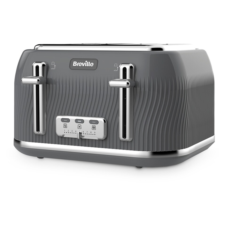 image 1 of Breville Flow Grey 4 Slice Toaster