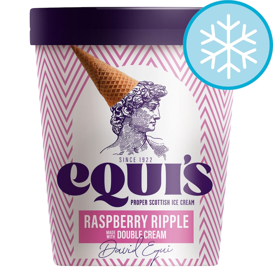 Equi's Raspberry Ripple Made with Double Cream Ice Cream 460ml