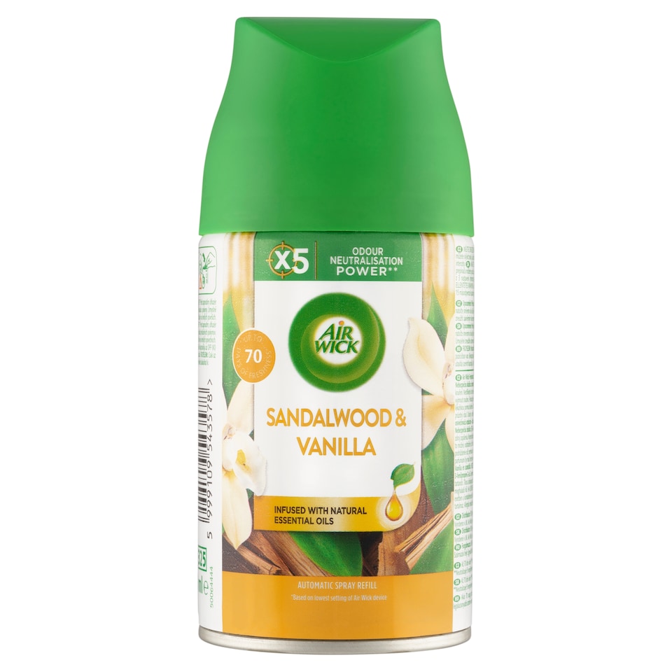 Obrázek 1 pro produkt Air Wick Freshmatic Náplň do osvěžovače vzduchu vanilka a santalové dřevo 250ml