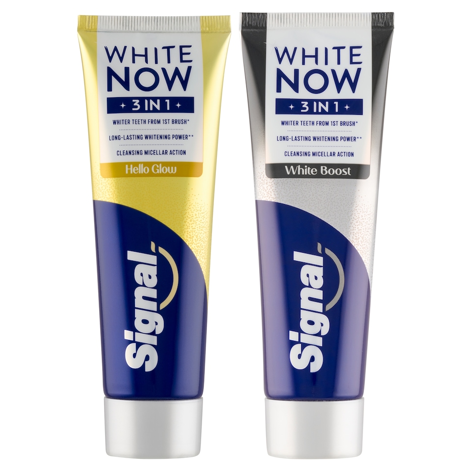 obrázok 1 z Signal White Now 3in1 White Boost + Hello Glow Zubná Pasta 2 x 75 ml