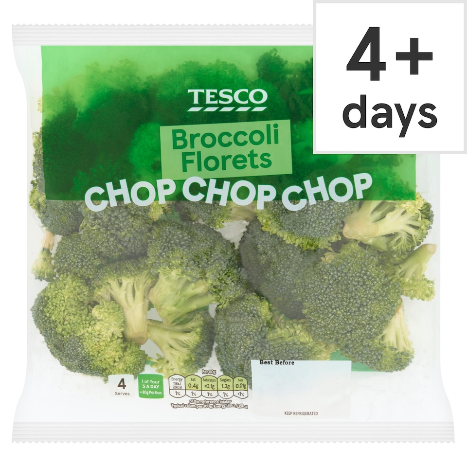 TESCO BROCCOLI FLORETS 320g