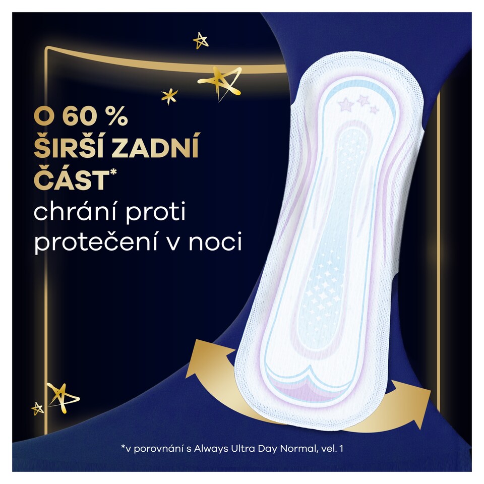 Obrázek 1 pro produkt Always, Hygienické Vložky Ultra Secure Night Extra (Velikost 5), Křidélka x 20, Vložky
