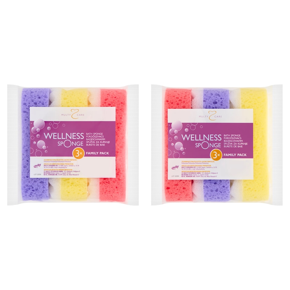 Multy Wellness fürdőszivacs 3 db