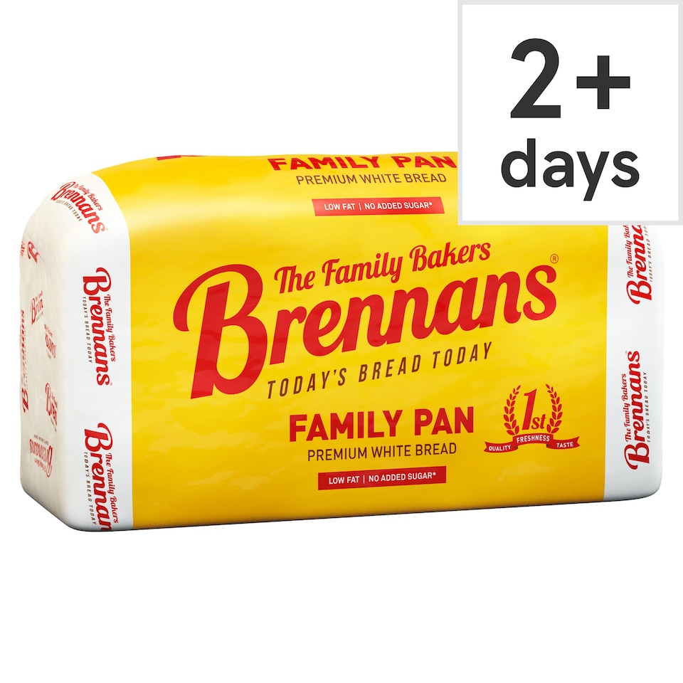 Brennans Family Pan Premium White Sliced Bread 800g