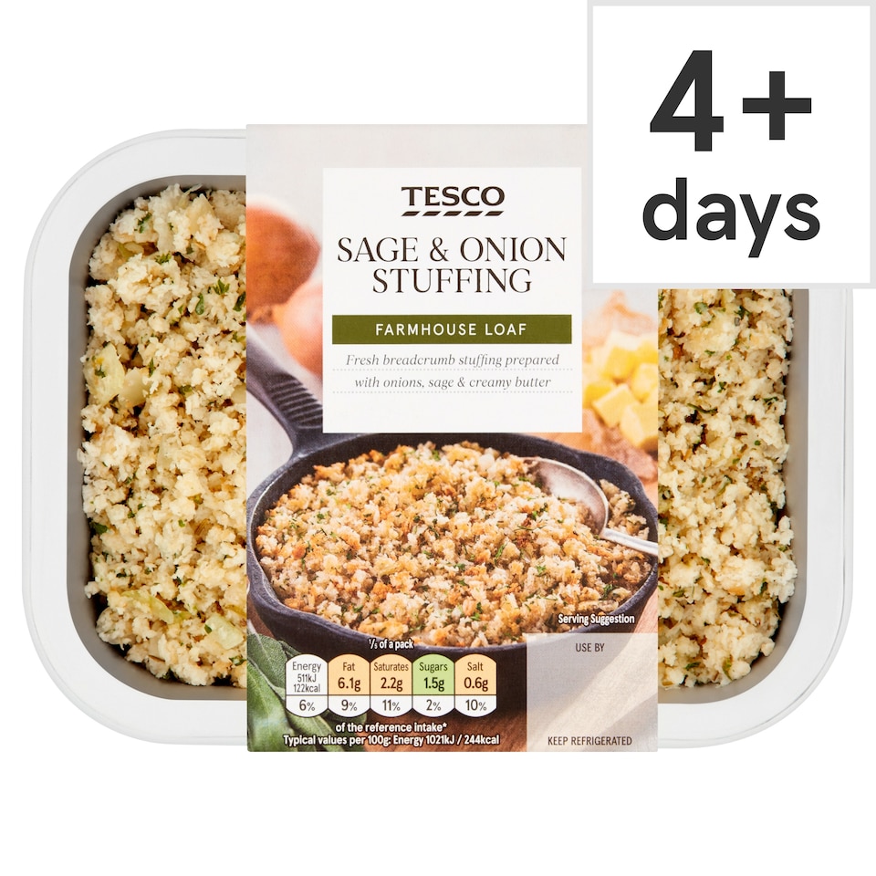 Tesco Sage And Onion Stuffing 250G