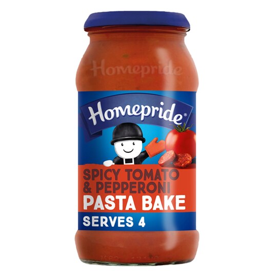 Homepride Pasta Bake Spicy Tomato & Pepperoni 485G Tesco Groceries