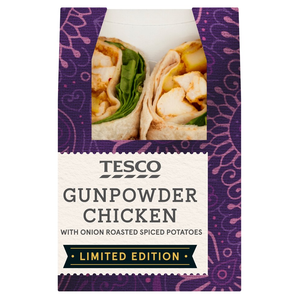 Tesco Gunpowder Chicken Wrap