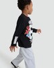image 1 of Marvel Heroes Pure Cotton Long Sleeved Top in Black