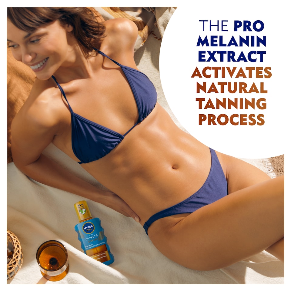 image 1 of NIVEA SUN Protect & Bronze Tan Activating Sun Cream Spray SPF20 200ml