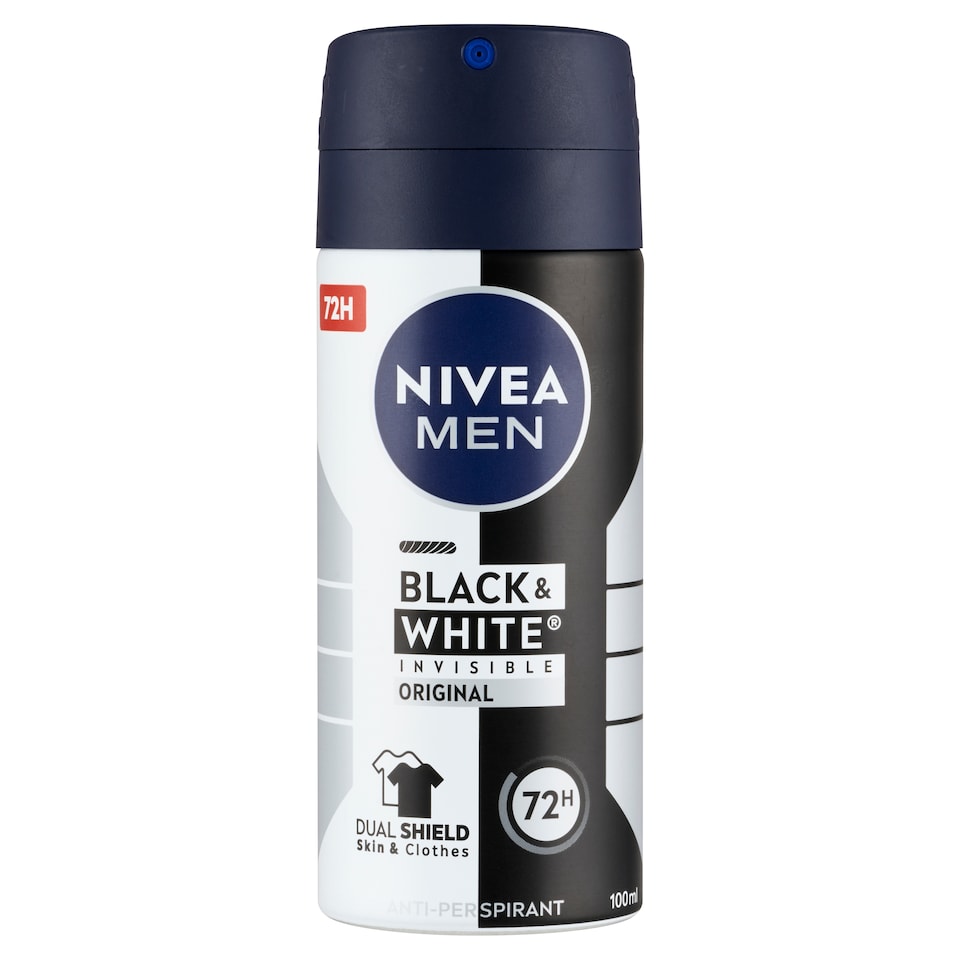 obrázok 1 z Nivea Men Black & White Invisible Original Sprej antiperspirant 100 ml