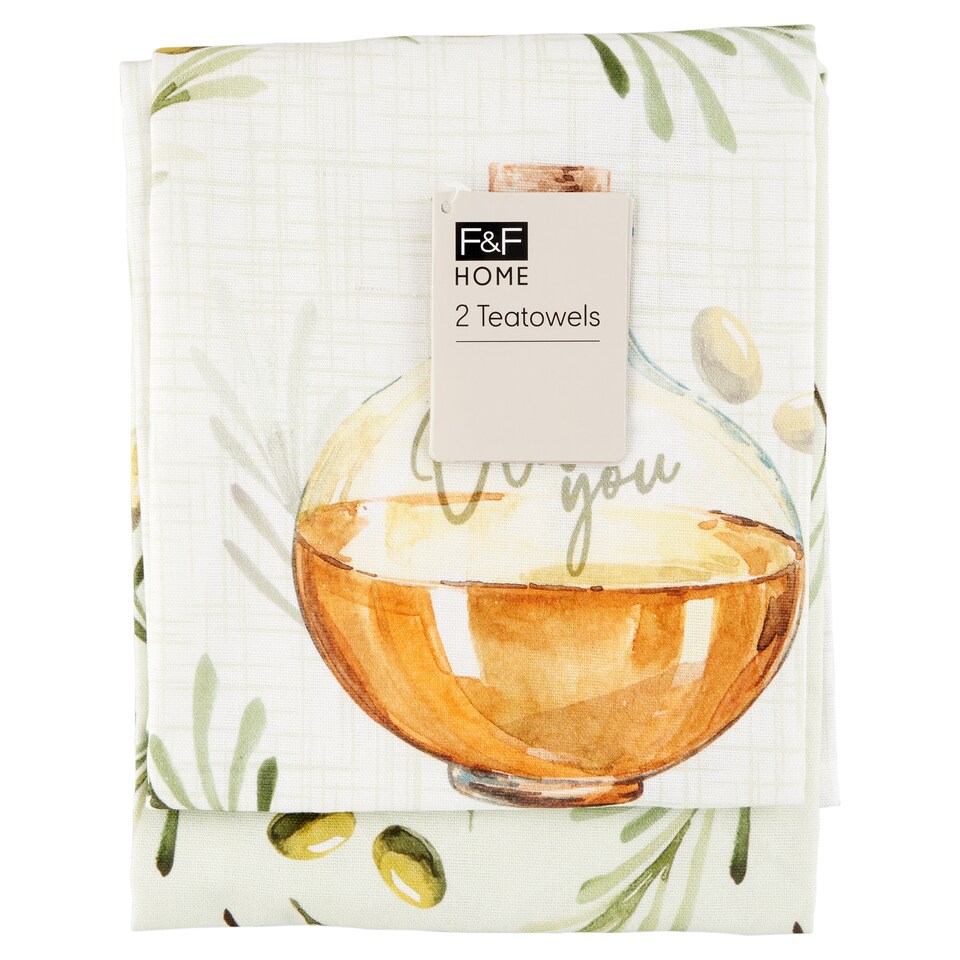 F&F Home Olive utierka 50 cm x 70 cm 2 ks