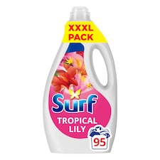 Surf Tropical Lily Liquid Laundry Detergent 95 Washes 2565ml