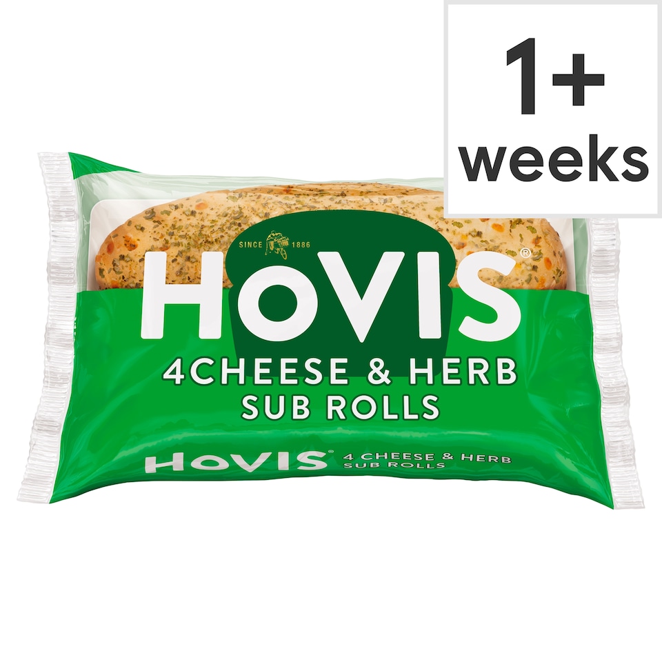 Hovis Cheese & Herb Sub Rolls 4 Pack