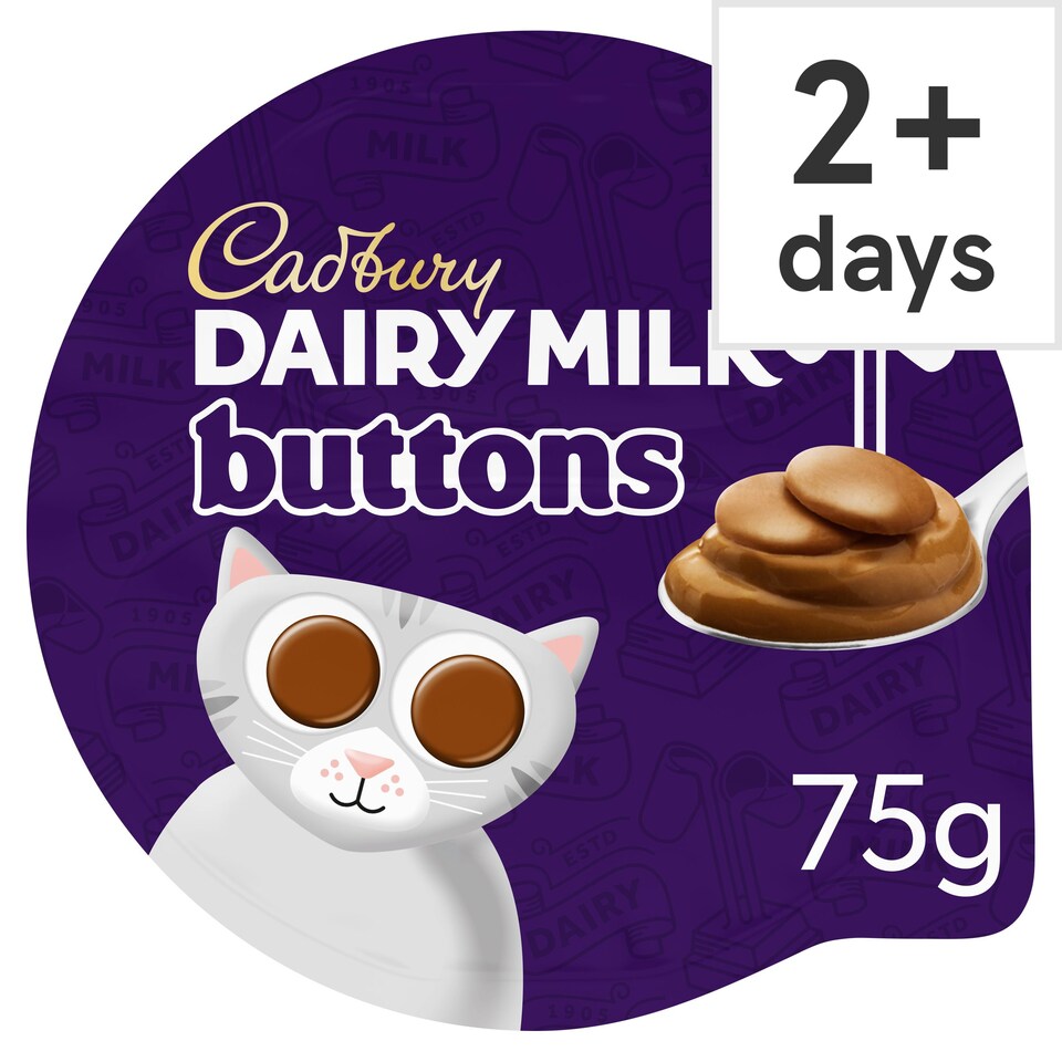 Cadbury Dairy Milk Buttons Chocolate Dessert 75G Tesco Groceries