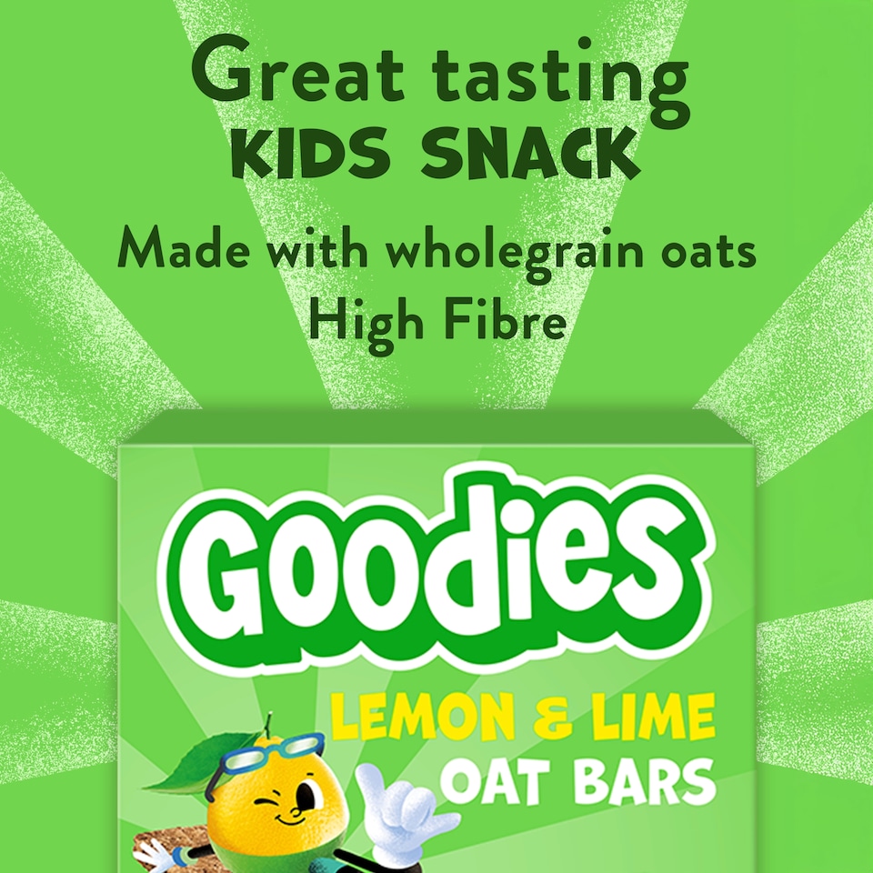 image 1 of Goodies Lemon & Lime Oat Bars 6x23g