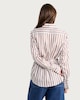 image 3 of F&F Textured Stripe Print Tie Waist Shirt in Neutral