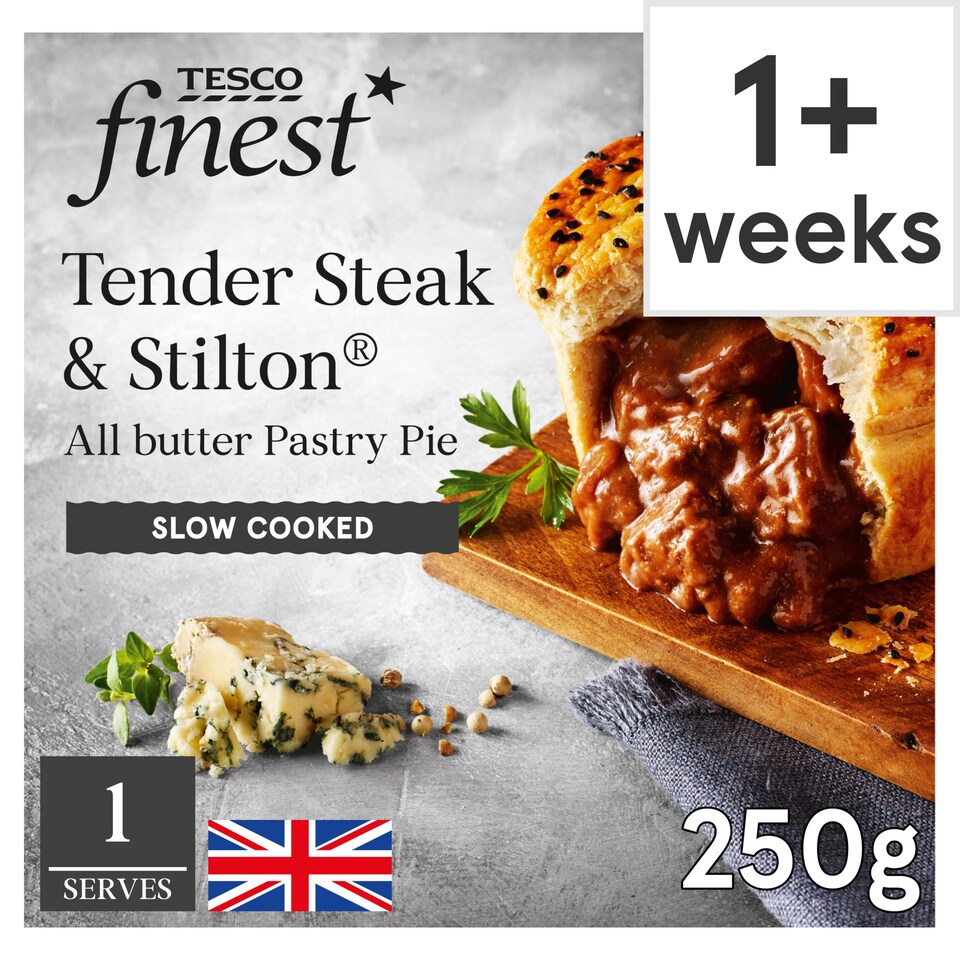 Tesco Finest Steak & Stilton Pie 250G