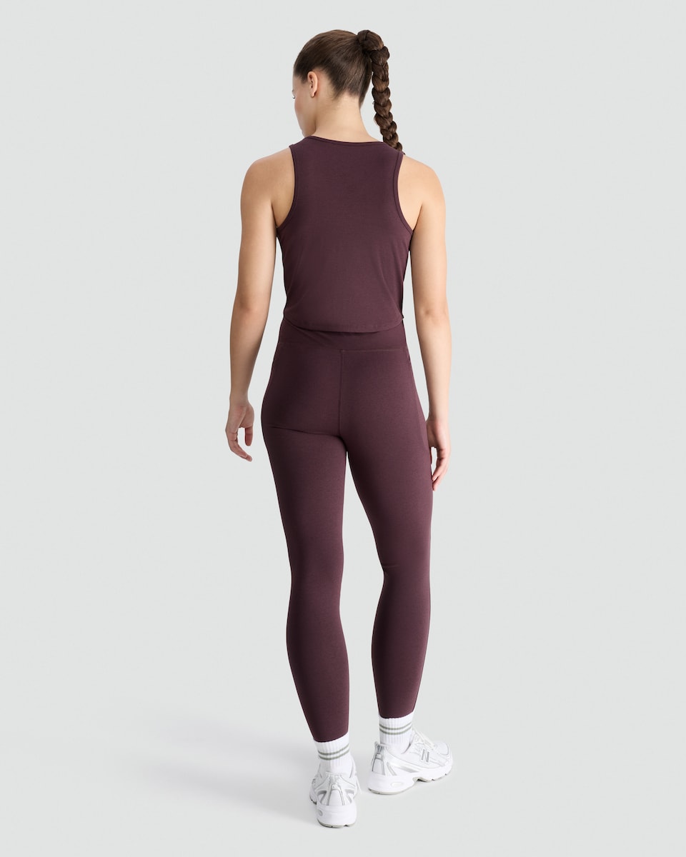 image 1 of F&F Active Quick Dry Crop Top in Berry