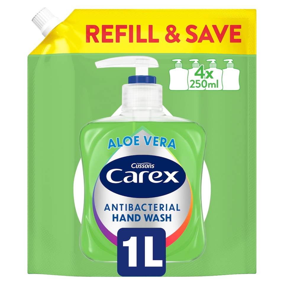 image 1 of Carex Handwash Aloe Vera Refill 1000ml